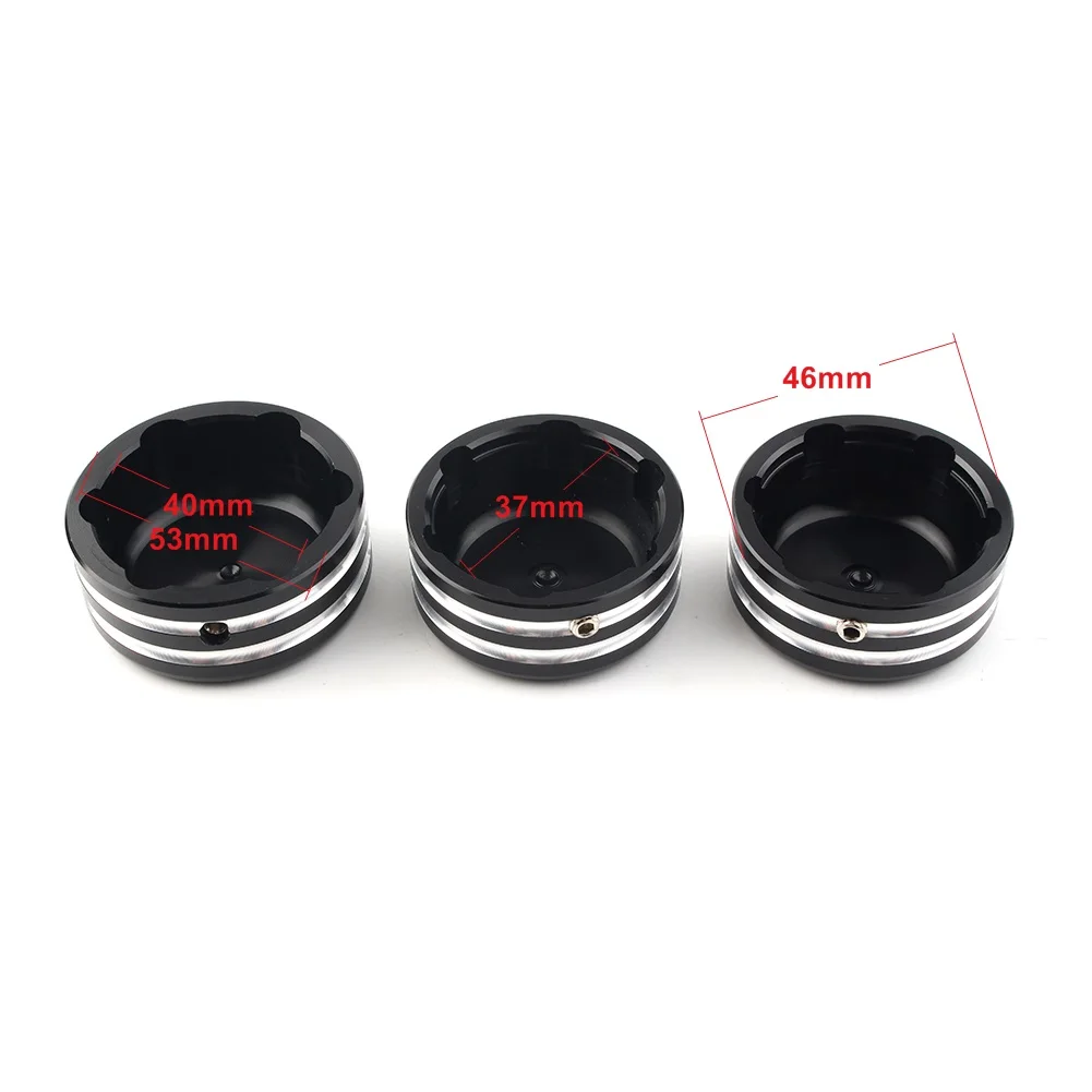 Black Motorcycle CNC Upper Fork Stem Nut Cap Cover for Harley Sportster 883 Iron Low XL883L FLSTC FXDS FXDL FXD FLS 1995-2005