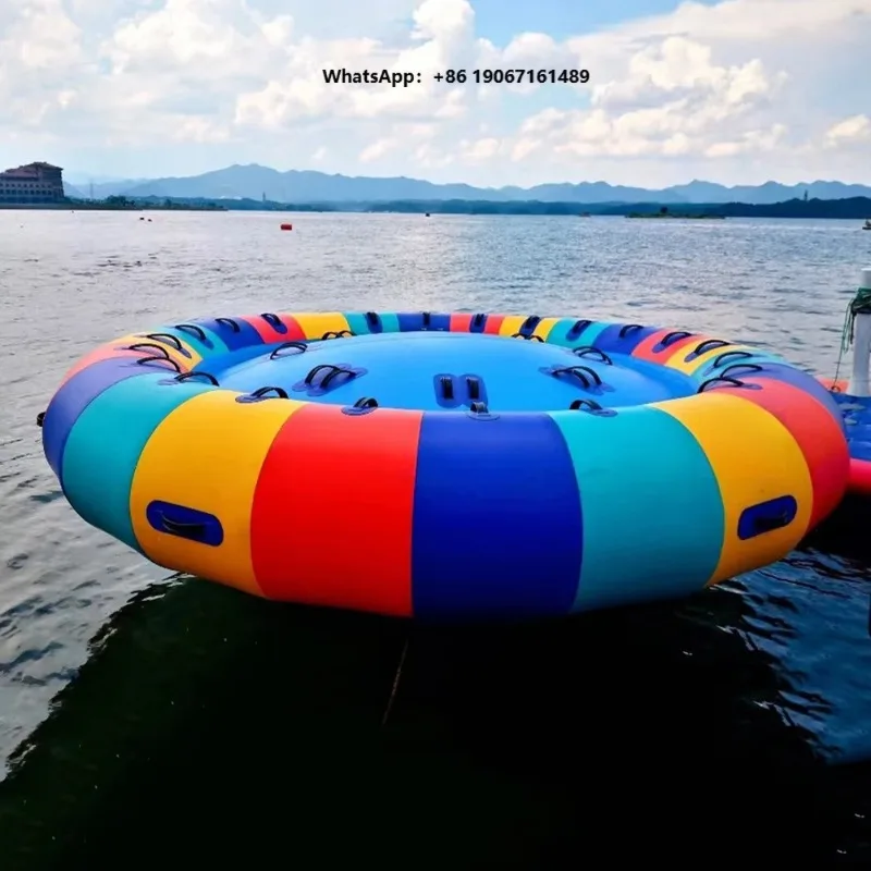 Outdoor Inflatable Rotating Sea Motorboat Towing Water Flying Fish Banana Duck Boat with Capacity xgz