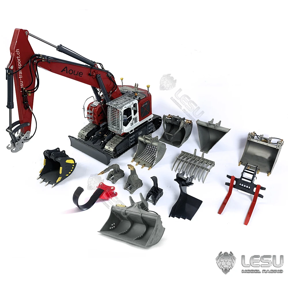 LESU 1/14 RC Hydraulic Excavator Aoue Et35 12 Upgraded Parts Unpainted Unassembled Metal Quick Coupler Toys Model Thzh1440-Smt3