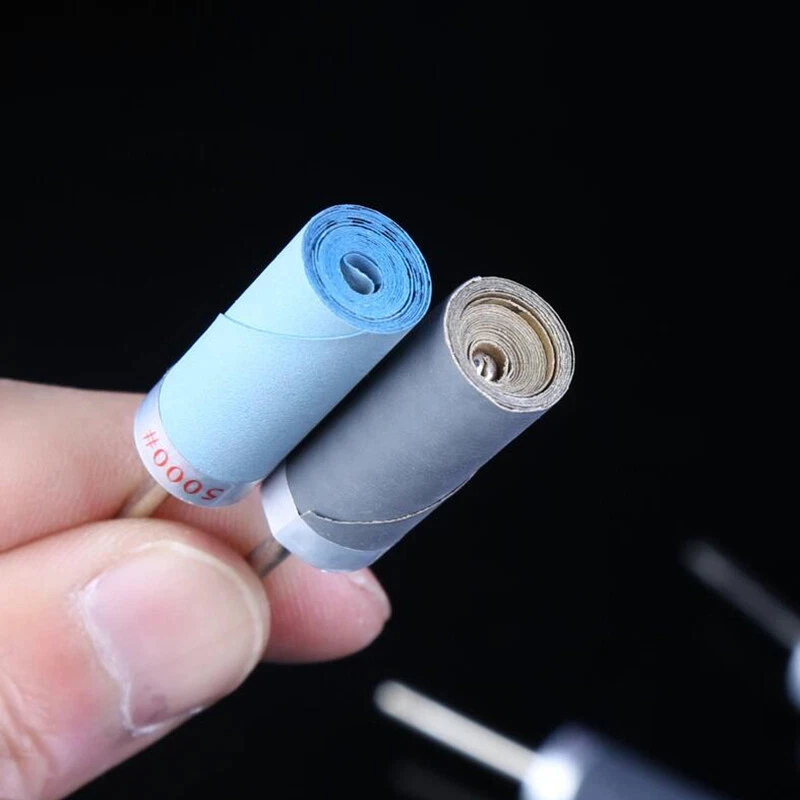 1~5Pcs 180 / 5000 Grit 2.35MM Cylindrical Sandpaper Rod Polishing Head  Shanks for Polishing Wood and Metal Jewelry.