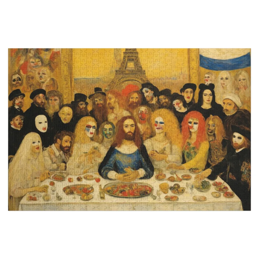 Drag Queens at the Grand Supper Jigsaw Puzzle Custom Jigsaw With Personalized Photo Custom With Photo Custom Gift Puzzle