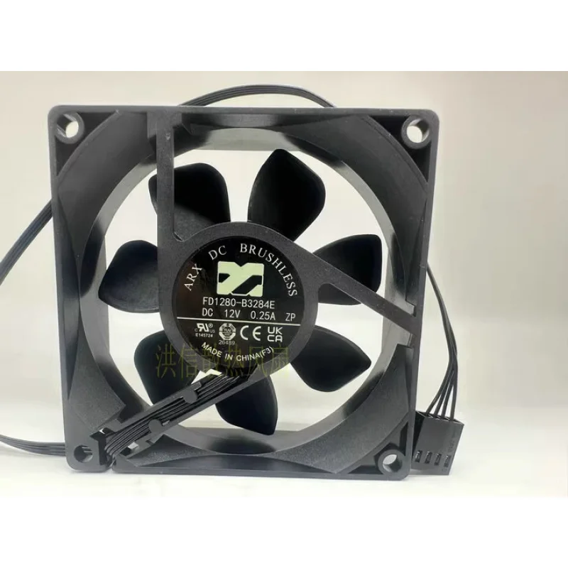 HTS...1 piece ARX FD1280-A0151E DC12V 0.28A 3-wire cooling fan 80*25mm