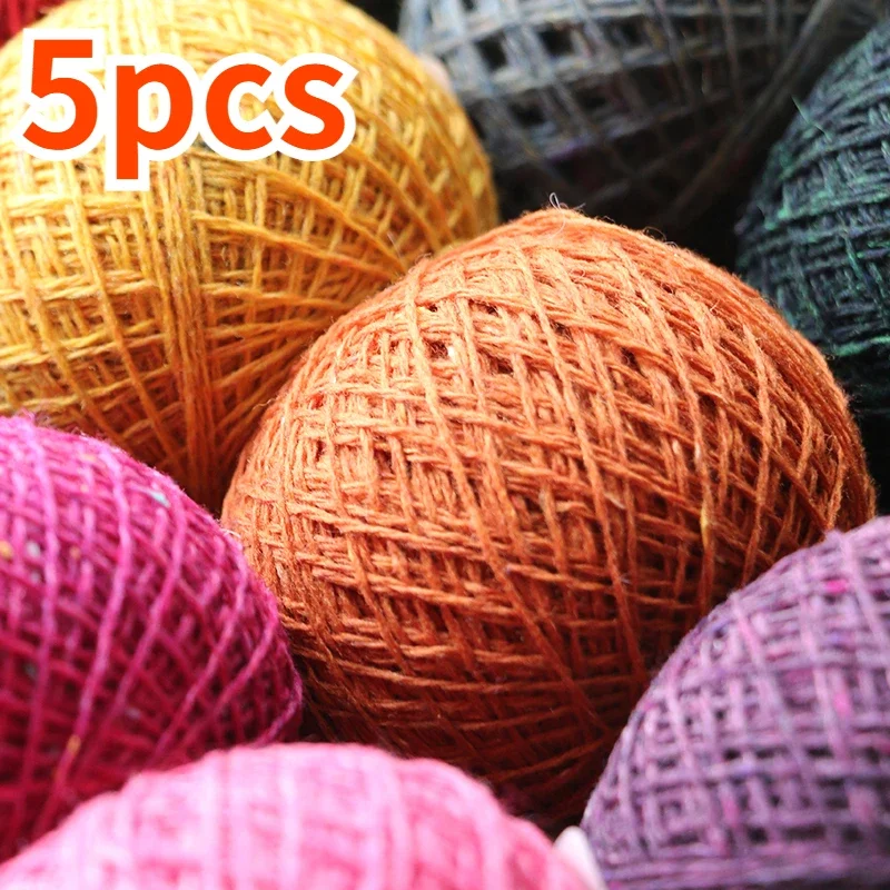 

5pcs/30g Stars Dotted Yarn Wool Colored Dot Yarn Wool Doll Hand-knitted Little Bear Rabbit Knitting Needle Material Yarn Wool