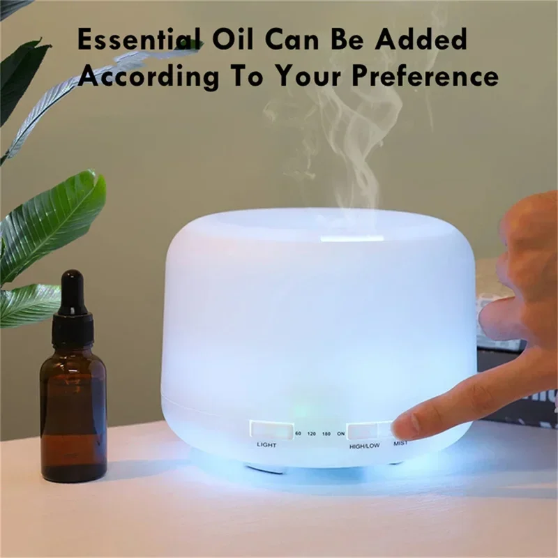 500ML Air Humidifier Essential Oil Diffuser Aroma Diffuser With Colorful Night Lights USB Humidifier Mini-Size Humidifier image 3