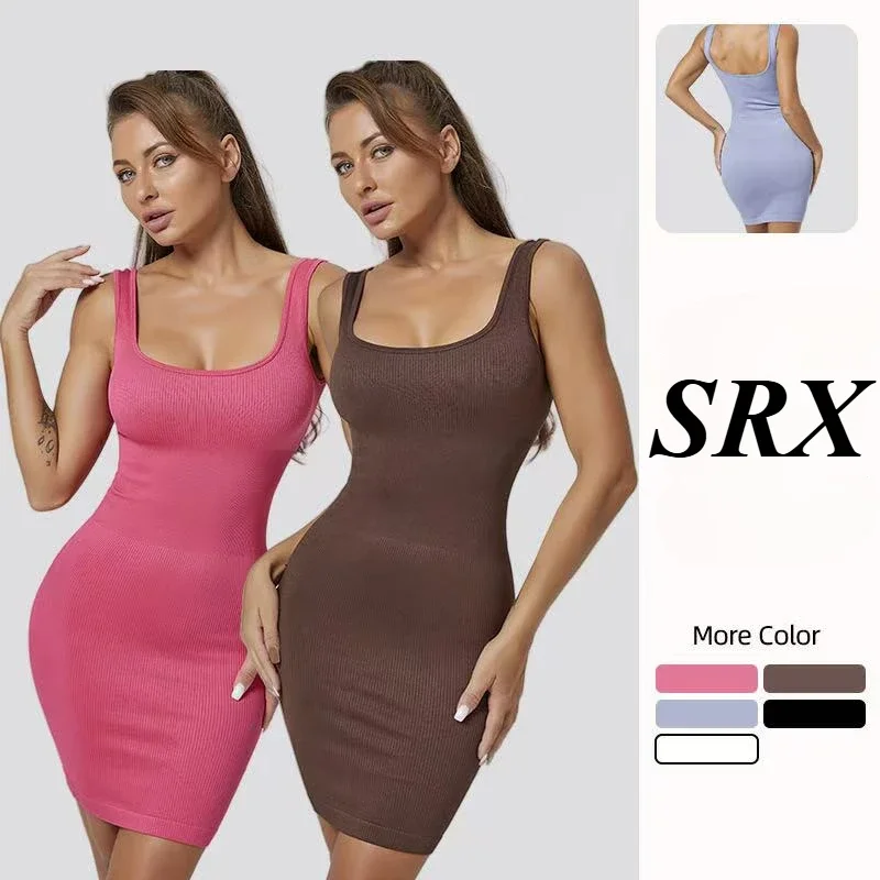 

Seamless Yoga Jumpsuits Sports Fitness Peach Hip-lifting Outdoor Slim Threaded One-piece Workout Gym Shorts Dress for Women