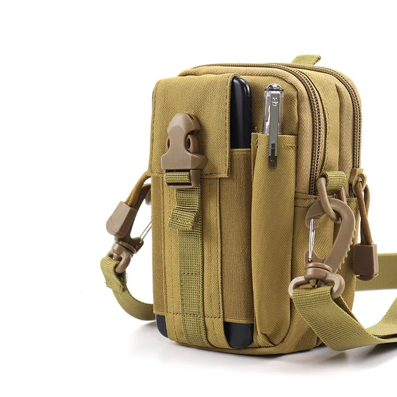 New 6.5 Inch Mobile Phone Waist Bag Men Multifunctional Belt Waist Pack Vertical Phone Pouch Tactical Waist Bag