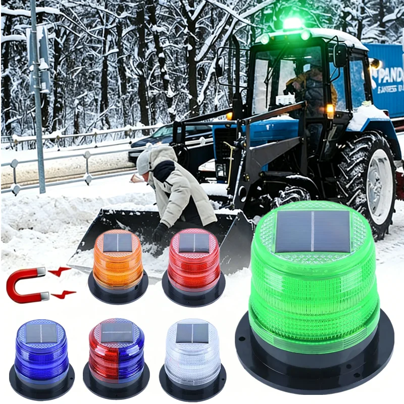 

Magnetic Wireless Car Led Emergency Light Strobe Light for Car Roof Magnet Flashing Beacon Signal Lights Solar Car Warning Light