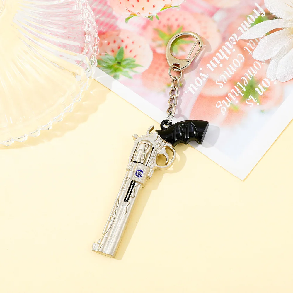 Game Keychain Dante Nero Sword Rebellion Awakening Red Queen Keyring Revolver Ebony & White Ivory Key Ring - view 5