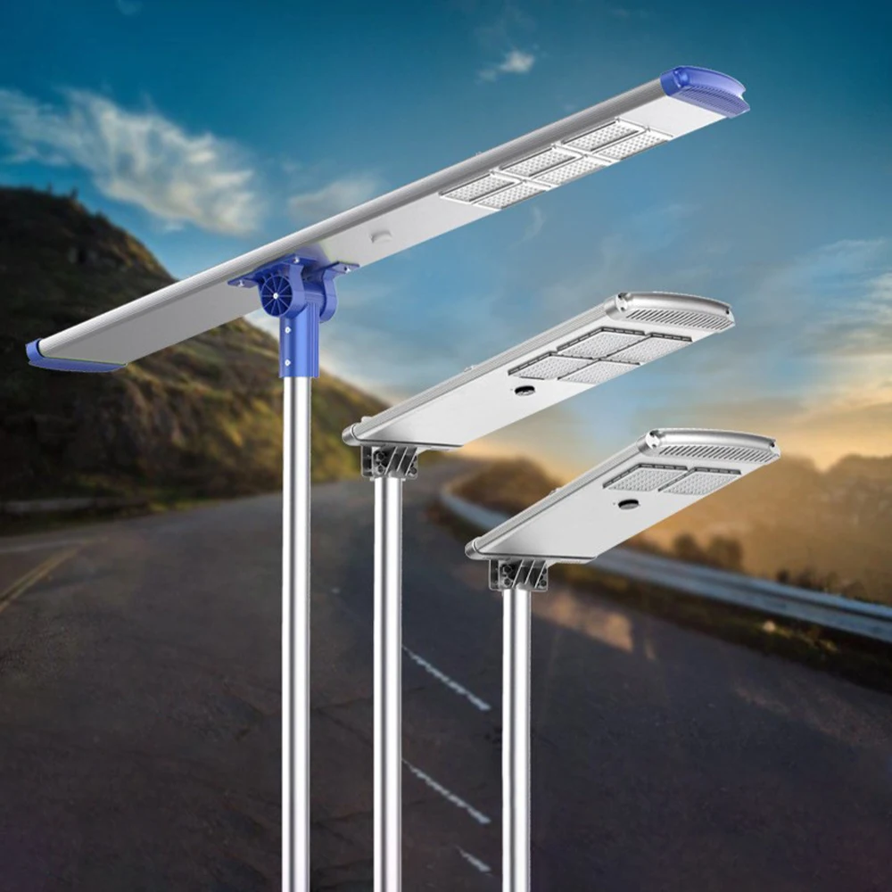 

Solar Street Light LED Full Aluminum Housing Iron Phosphate Lithium Iron Battery Mains Complementary Integrated Street Light
