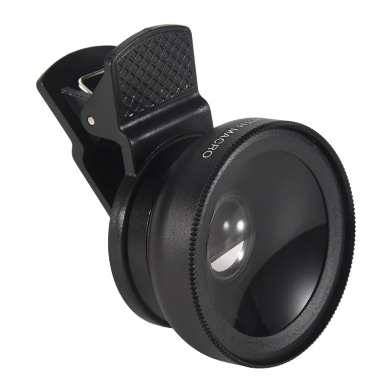 2 In 1 HD Phone Lens 0.45X Super Wide Angle &12.5X Macro Mobile Lens For Iphone 11 For Xiaomi For  For Huawei-N35R