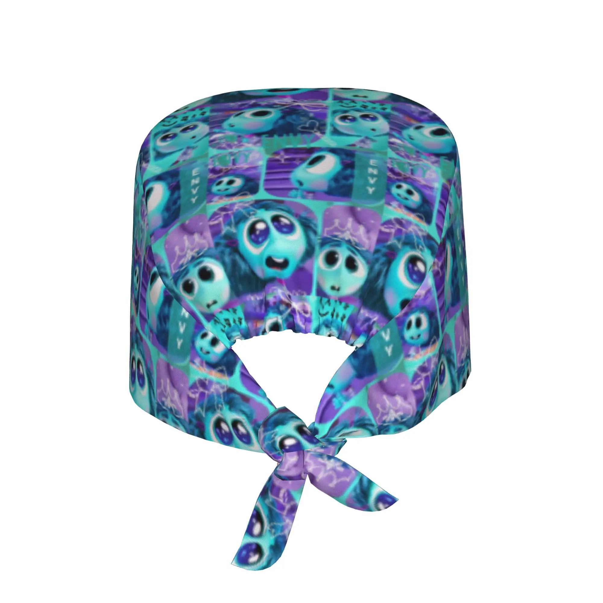 Insides Anime Outes Breathable Nursing Work Cap Surgical Scrub Caps Unisex Nurse Medical Cap Cartoon Work Scrubs Hat
