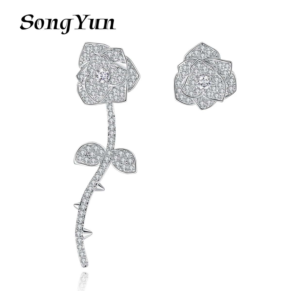 

SongYun Jewelry Manufacturer MHT Earrings Aaa Zircon Insetting Korean Fashion Creative Earrings