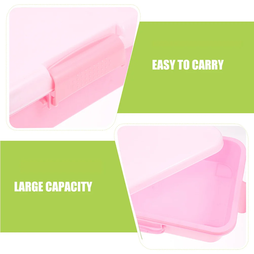 علبة رمل محمولة باليد للأطفال للاستخدام الخارجي والداخلي، تصميم لطيف، صندوق تخزين صغير واسع #2