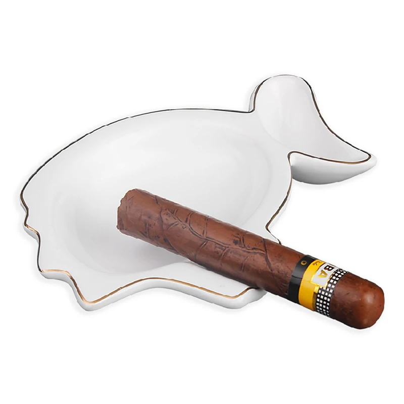 

Ceramic Cigar Ashtray Portable Cigar Holder Stand Cigars Rack Outdoors Travel Luxury Smoking Accessories Tool Men Friend Gifts