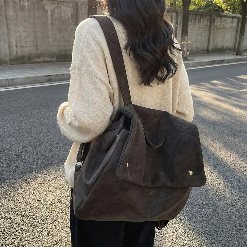 preppy-style-niche-backpacks-2026-new-luxury-high-end-suede-flap-book-bags-for-college-students-retro-large-travel-shoulder-bag