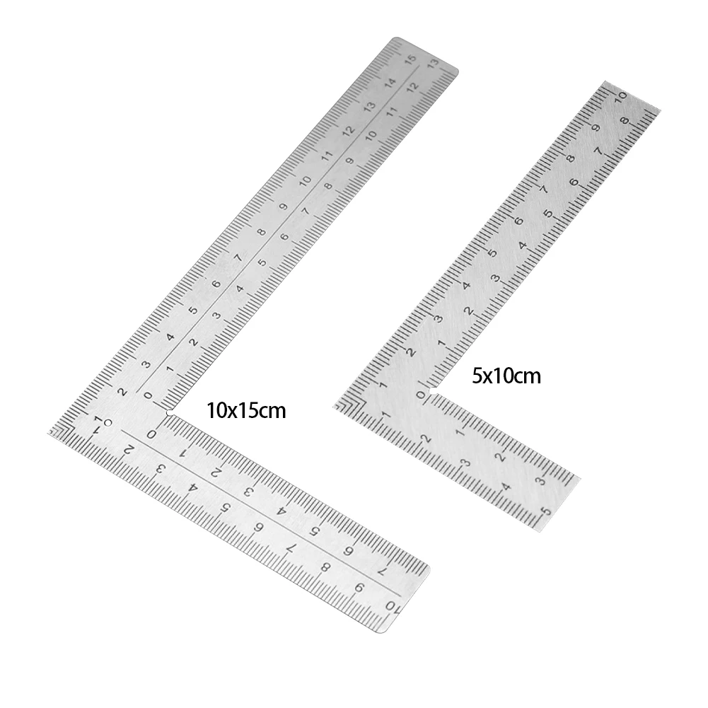 1PCS Mini Framing Ruler Measuring Layout Tool Stainless Steel Square Right Angle Ruler Precision For Building Framing Gauges