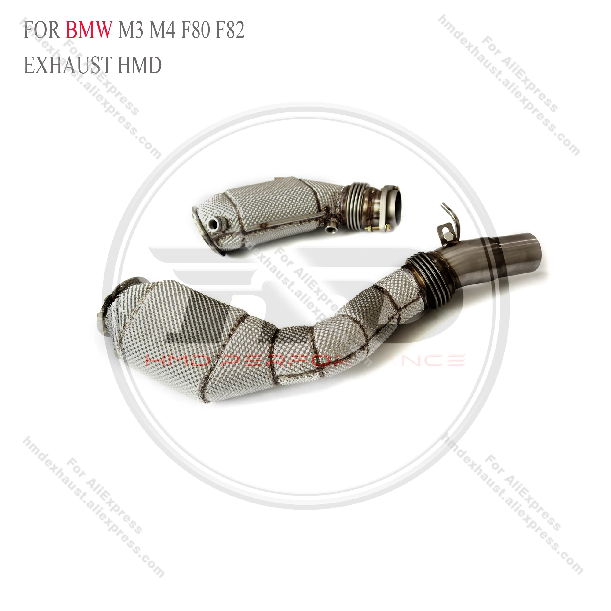 

HMD Exhaust System High Flow Performance Downpipe for BMW M3 M4 F80 F82 F83 With OPF Heat shield