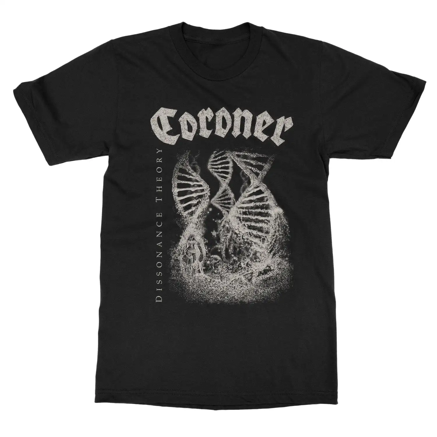 Coroner Dissonance Theory Band T-Shirt 100 % Baumwolle Grafik-T-Shirt Herren Damen Sommer Streetwear Top