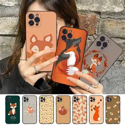 Cute Cartoon Animal Fox Phone Case For iPhone 8 7 6 6S Plus X SE 2020 XR XS 14 11 12 13 Mini Pro Max Mobile Case