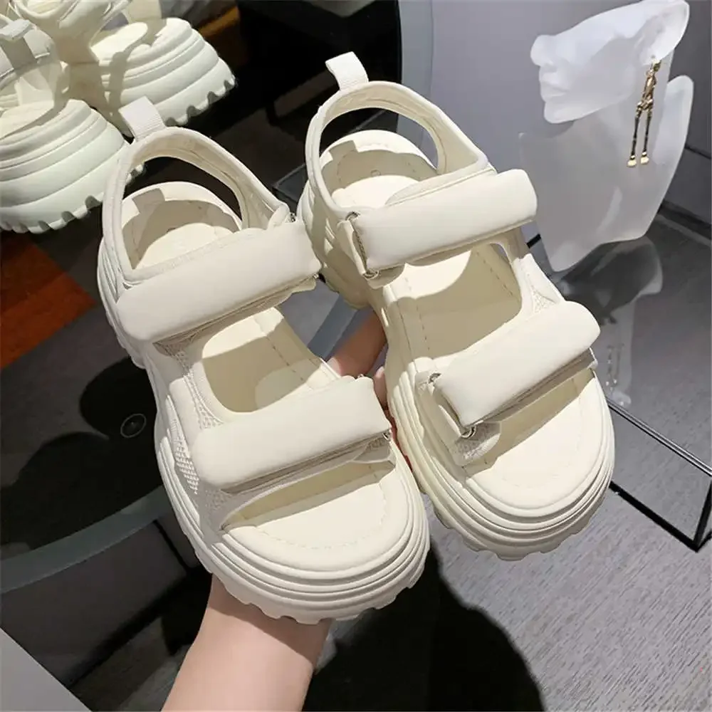 Number 39 Plateforme Flip Flops White Slippers Ladies Sandals Summer 2024 Shoes Women Sneakers Gold Sports Health Pas Cher