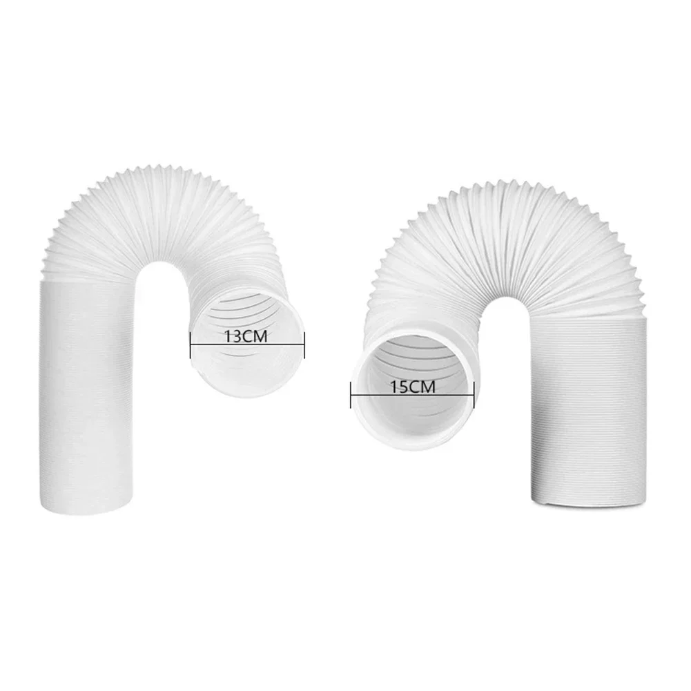 1x 130/150mm Vent Hose Duct Outlet Polypropylene Mobile Air Conditioning Accessories Telescopic Heat Exhaust Pipe