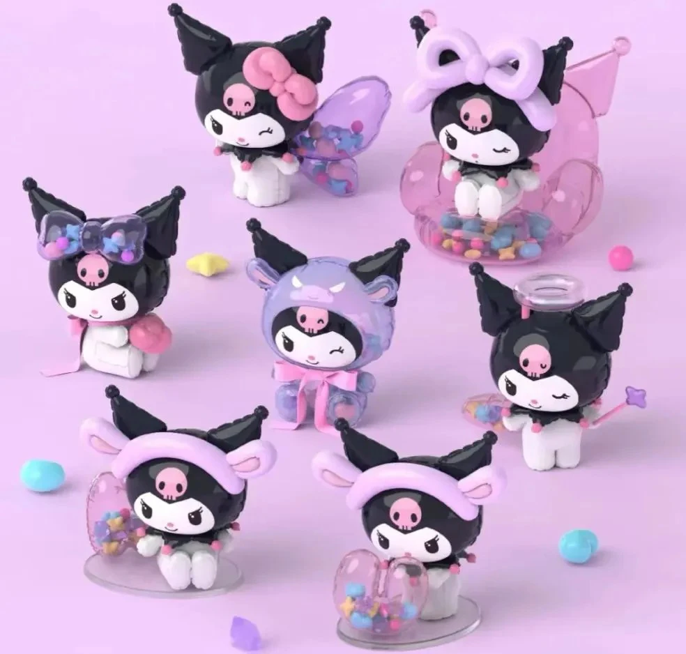 

Оригинальная серия Kuromi Balloon Master, слепая коробка, кавайная аниме-фигурка, модель Mystery Box Kuromi, детский подарок, коробка-сюрприз