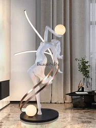 -Muse sculpture pendulum floor-to-ceiling hotel lobby window cabinet studio abstract art ornament