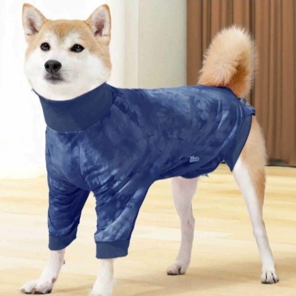 

Dog Pajamas Elastic Dog Recovery Suit Warm Comfortable Dog Anxiety Vest Tie Dye Pet Spay Suit Wound Protection