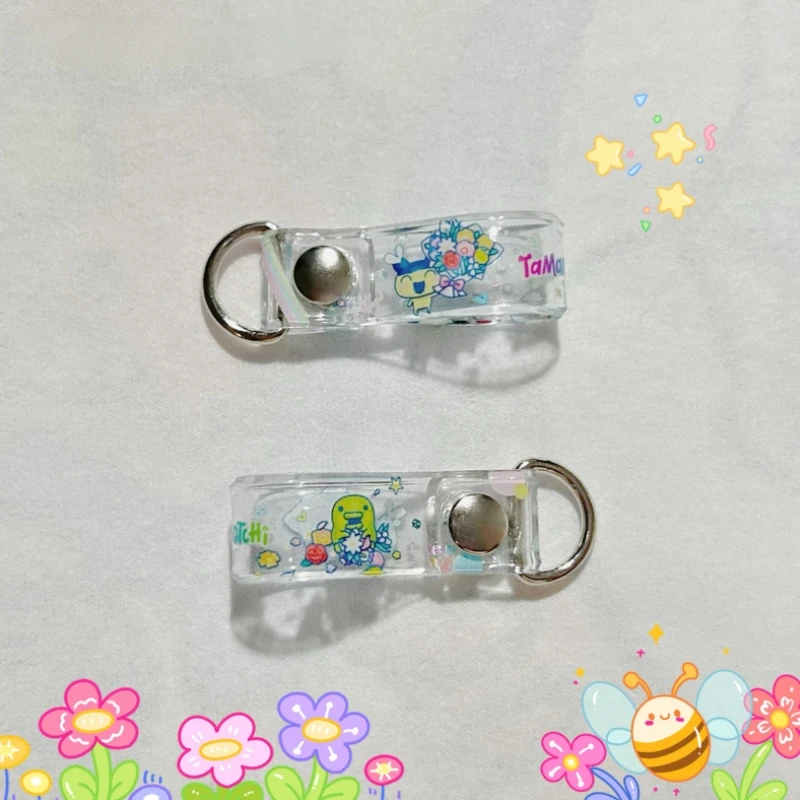 En Stock Tamagotchi alta transparencia grueso lindo Navidad edición limitada doble cara colgante dibujos animados periferia decorativa