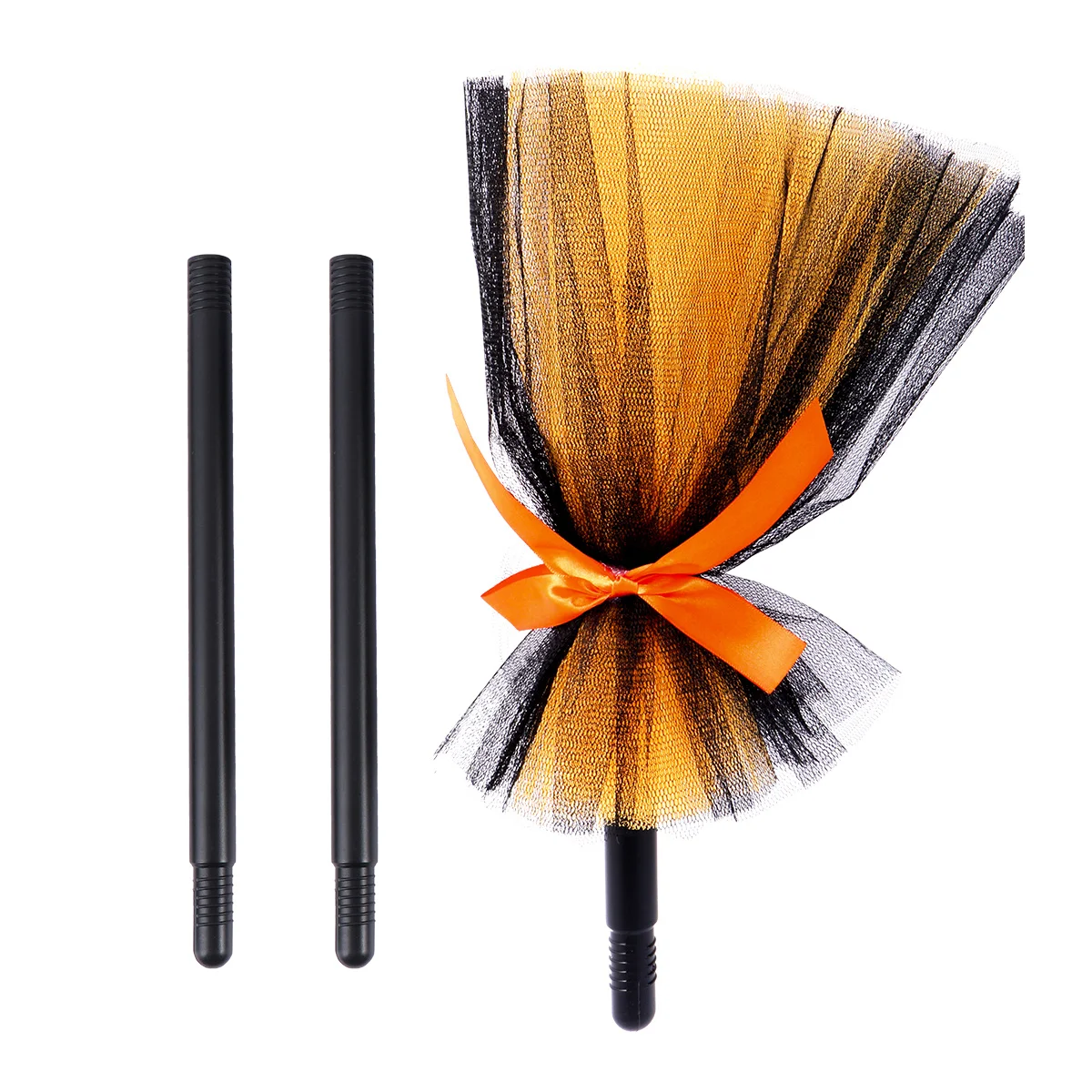

1pc Broom Prop Halloween Witch Broom Costume Accessory Party Decorations Besom For Halloween Trick Or Treat Event Scene