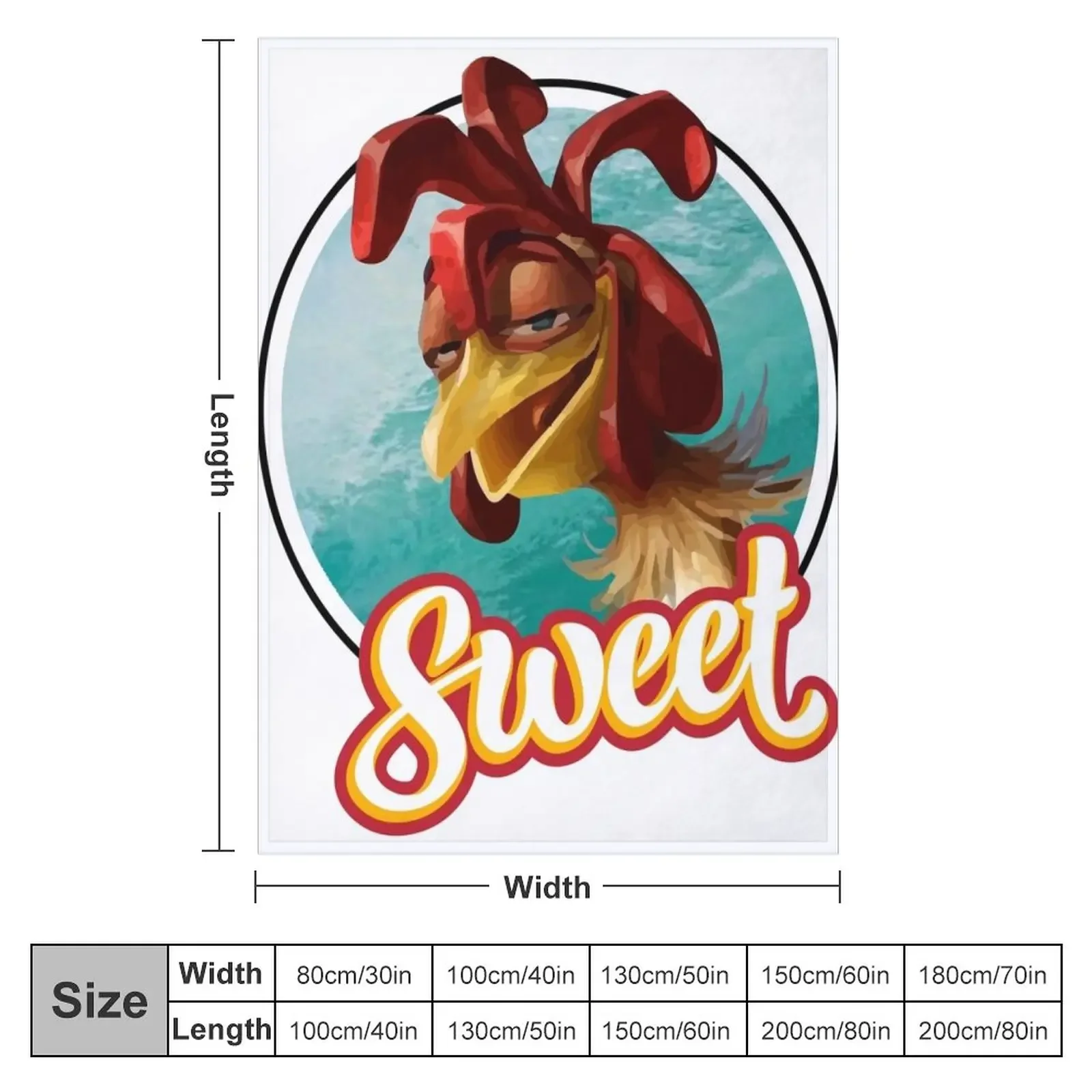 chicken joe surfs up - sweet surf Throw Blanket Blankets Sofas Of Decoration Beach Blanket Kid'S Blanket Blankets For Baby