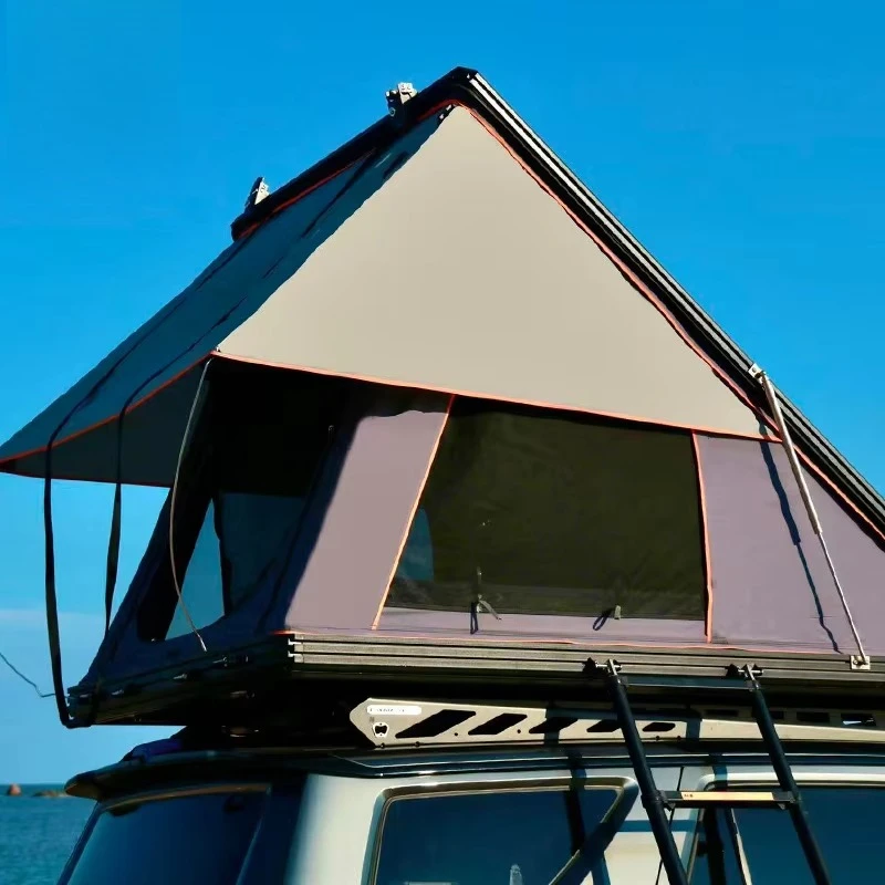 Car Rooftop Tent Waterproof Roof Top Tent Side Open 3- 2-3 Person Hard Shell Rooftop Tent