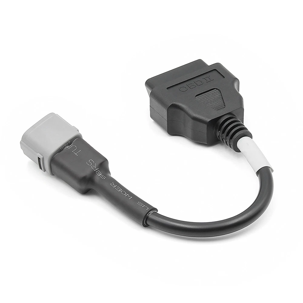 6Pin to 16Pin OBD2 Diagnostic Adapter Cable Motorcycle ATV OBD II Scanner Connector Diagnostic Tool Cable For Suzuki Motorbike