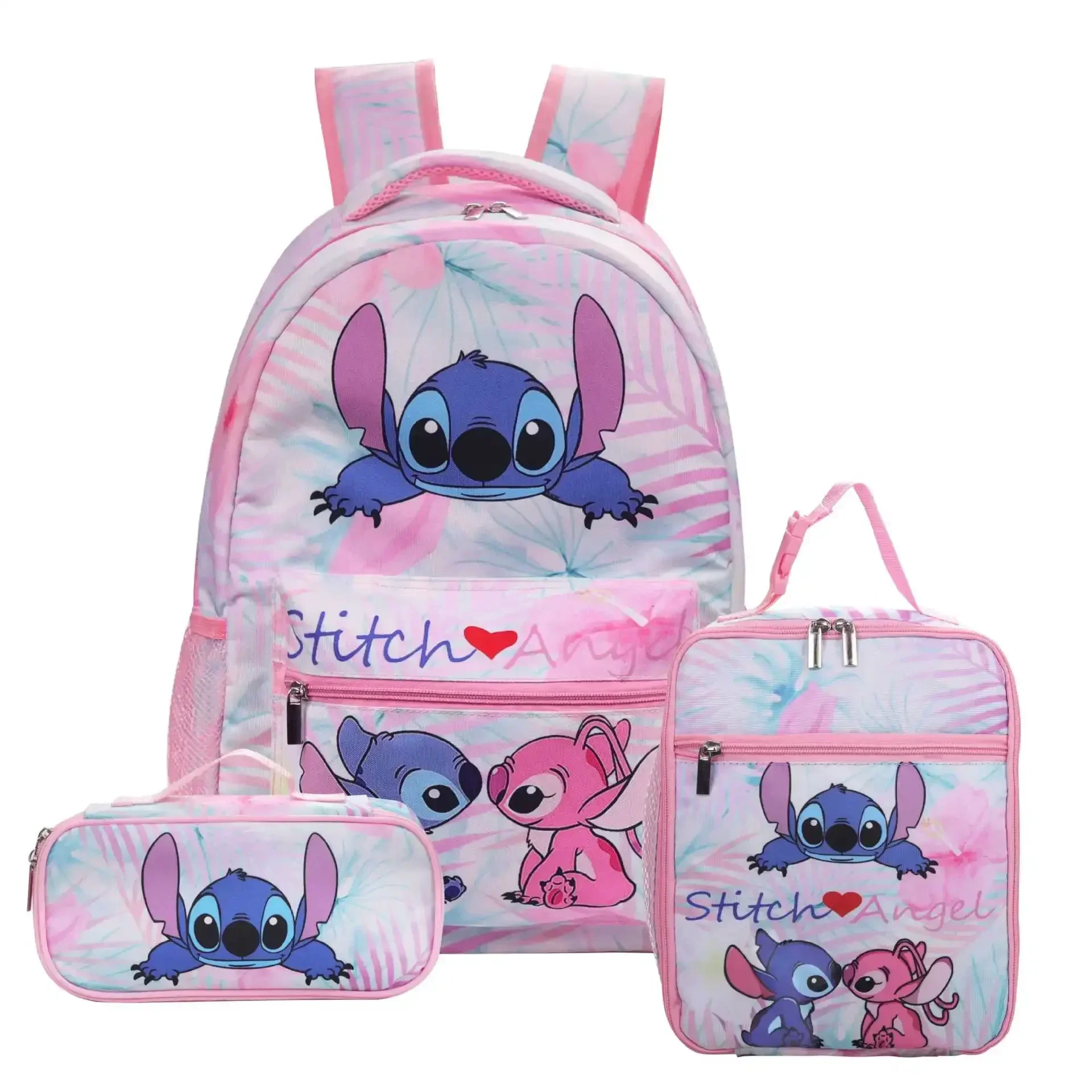 MINISO Stitch Primary School Bag Children\'s Cartoon Backpack Backpack Boys Girls Anime Kawaii Cartoon School Bag Mochila