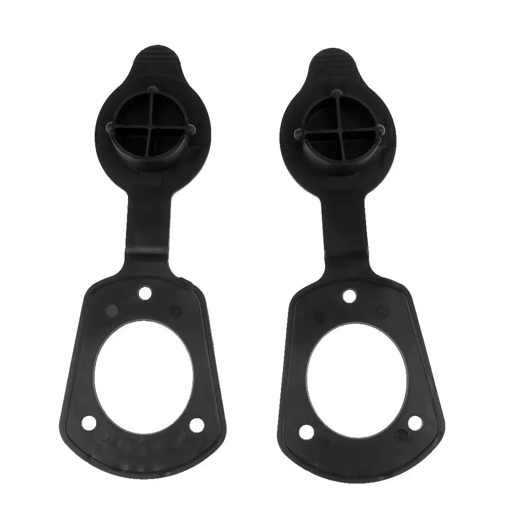 Fishing Rod Holder Cap Gasket Black ABS Flush Mount Accessory for Small Boats Canoes Kayaks