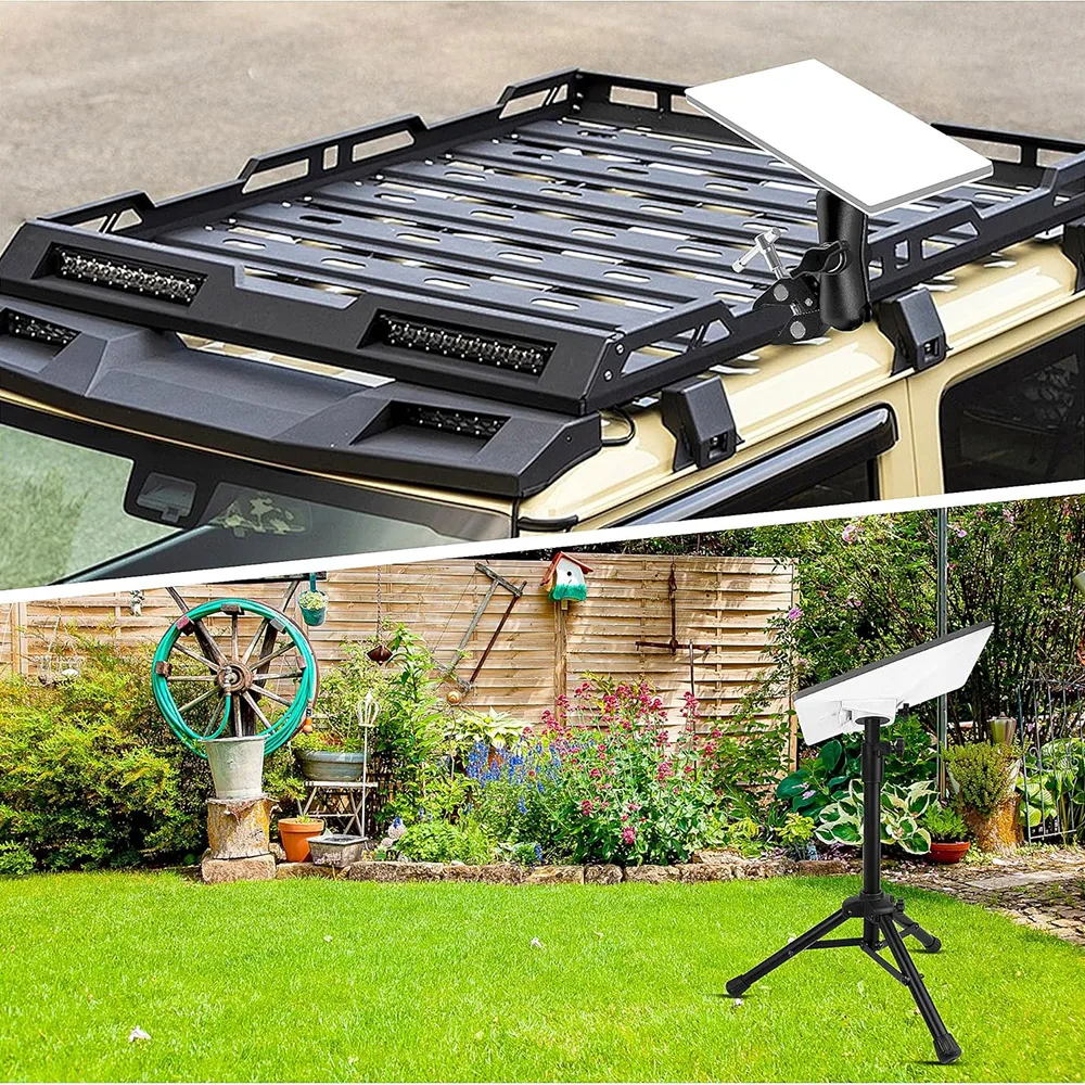 Starlink Mini (SPX-04176000-501)用三脚アダプターマウント、1/4インチ-20、3/8インチ-16ネジ付き、イーサネットブラケット、車、RV用