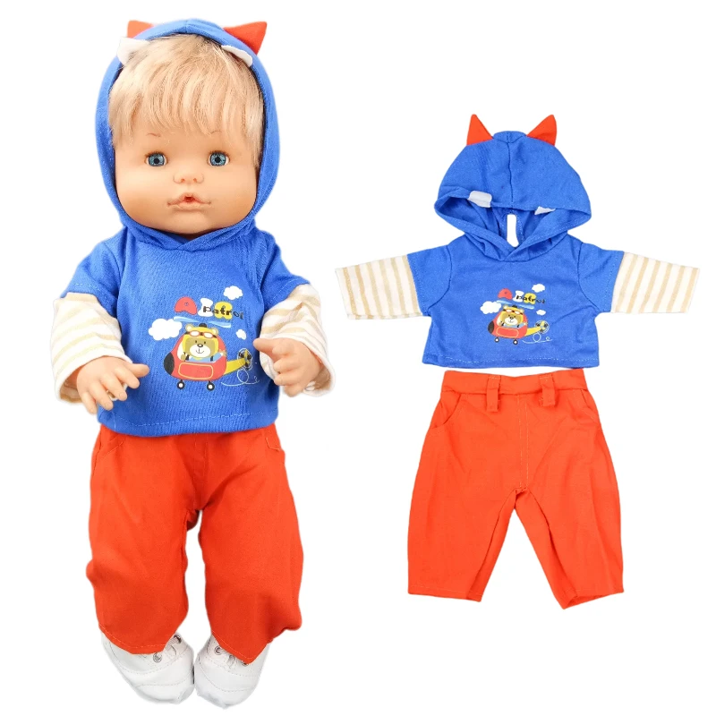 40cm Nenuco Doll clothes set hat scarf for Ropa Y Su Hermanita 38cm baby doll warm scarf hat