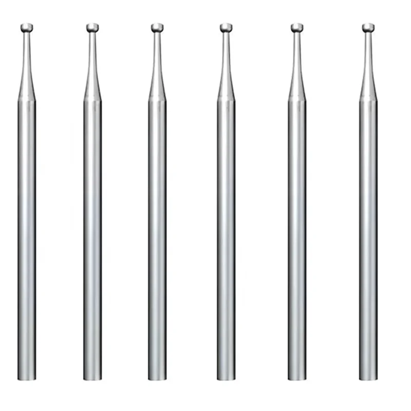 

CYL-6 Pcs Round Cup Burr - 3/32Inch Shank Wire Rounder Bits Jewelry Burs For Lapidary Making