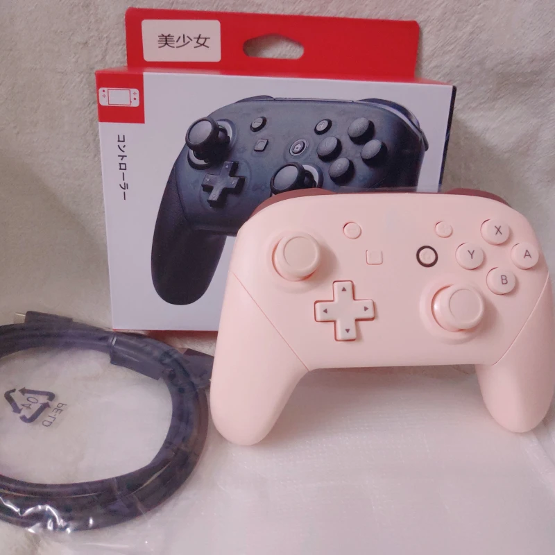 Nuovo giapponese Sailor Moon Switch Bluetooth Wireless Gamepad elegante rosa NFC Vibration Girl Controller di gioco per Switch PC Steam