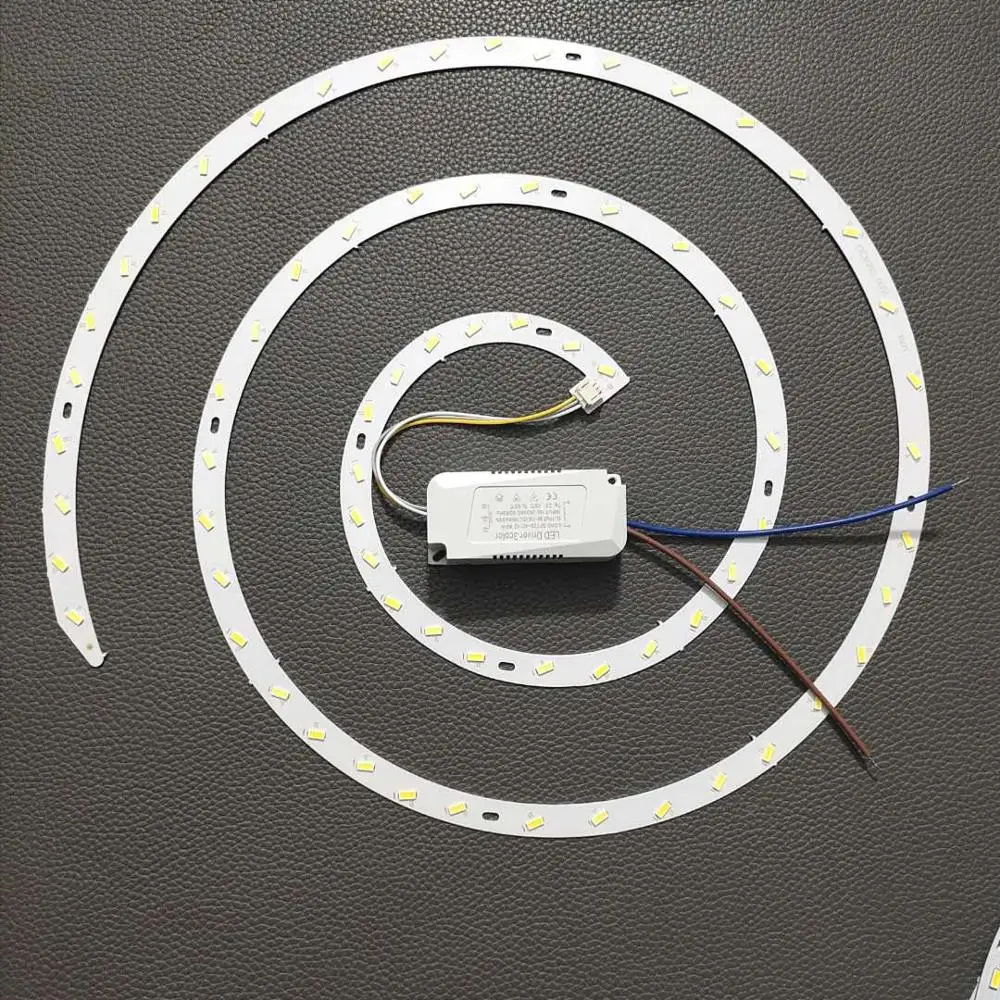 LED Two-color Three-color Ceiling Lamp Retrofit Plate Ring Light Source Modified Tube Wick Round Dimming Wick