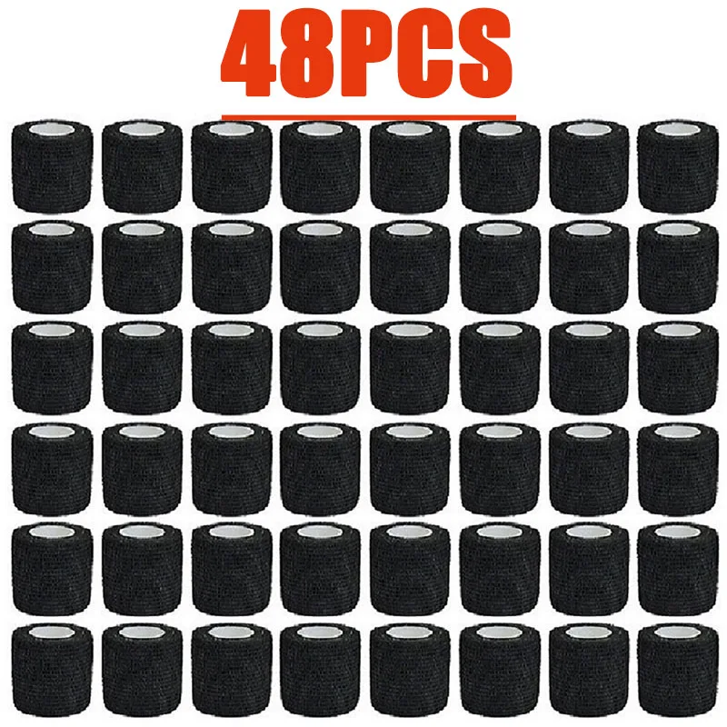 

3/15/30/48Pcs Black Sport Self Adhesive Elastic Bandage Wrap Tape Elastoplast For Knee Support Pads Finger Ankle Palm