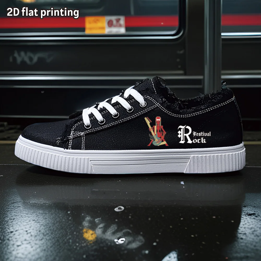 

Women's Sports Shoes, Student Sports Enthusiasts, Spring and Summer Women's Canvas Shoes, High-Top Round Toe Flats Bottom Breathable Vulcanized Shoes, Digital Printing Women's Shoes