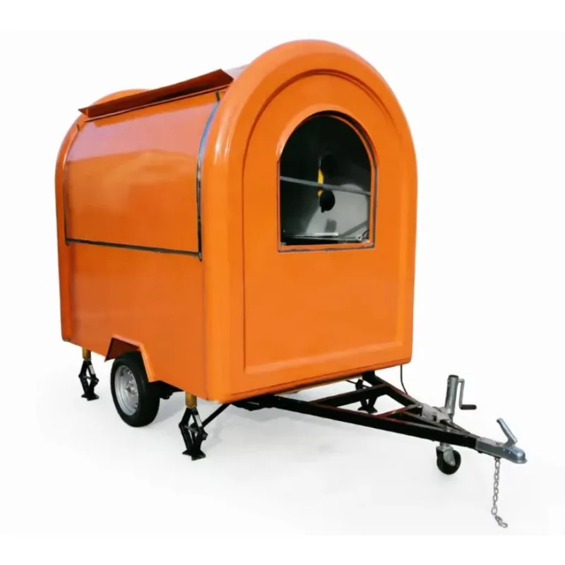 Fast Food Sandwiches Cups Wedges Stainless Steel Vintage Classic Style Mobile Food Trailer