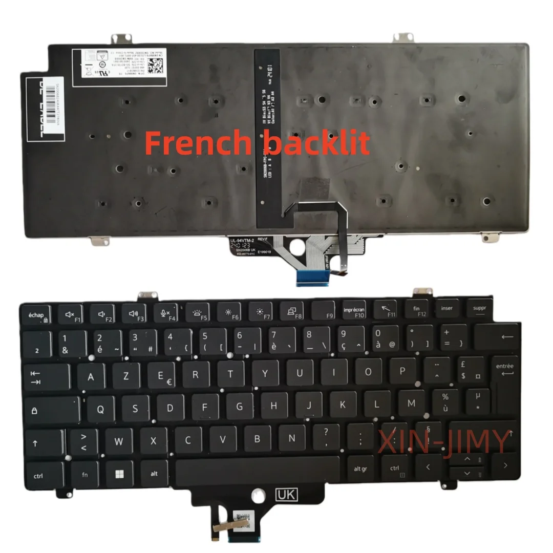 AZERTY New French Backlit AI Keyboard For Dell Latitude 5420 7420 7520 0CW3R5 No E5420