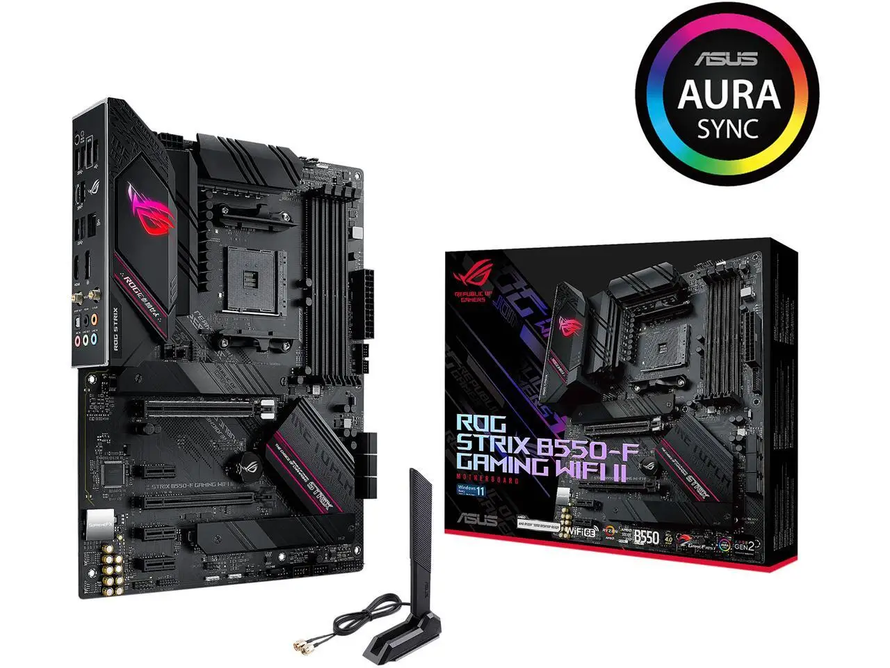 AMD Ryzen 9 5900XT - Ryzen 9 5000 Series Vermeer (Zen 3) 16-Core 3.3 GHz Socket AM4 105W None Integrated Graphics Desktop CPU Processor - 100-100001581WOF Asus ROG Strix B550-F Gaming WiFi II AMD AM4 (3rd Gen Ryzen) ATX Gaming Motherboard ( view 5