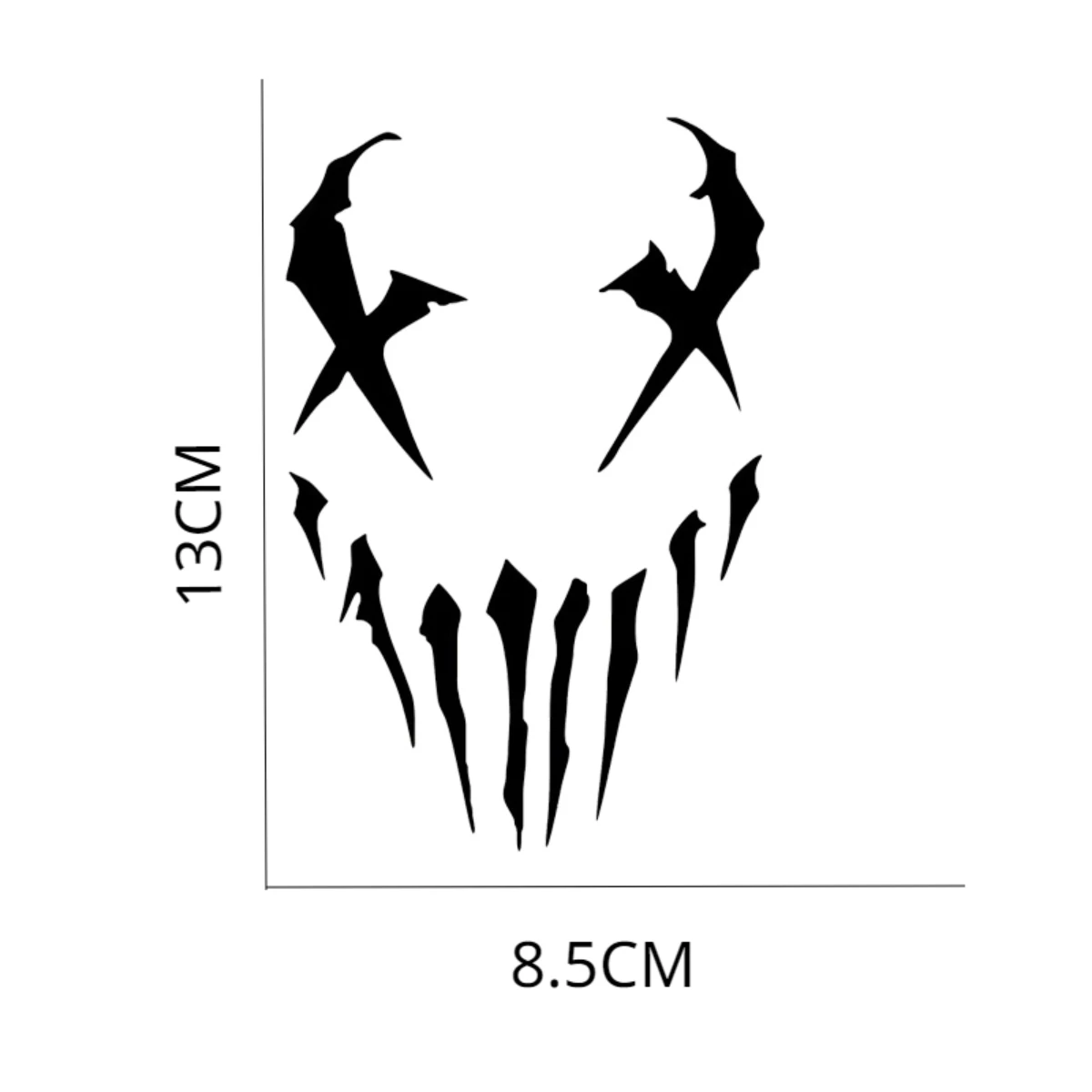 Demon Claws Naklejki motocyklowe Zbiornik paliwa motocykla Przednia osłona Owiewki boczne Dekoracja kasku Auto Okno Karoseria Naklejki winylowe