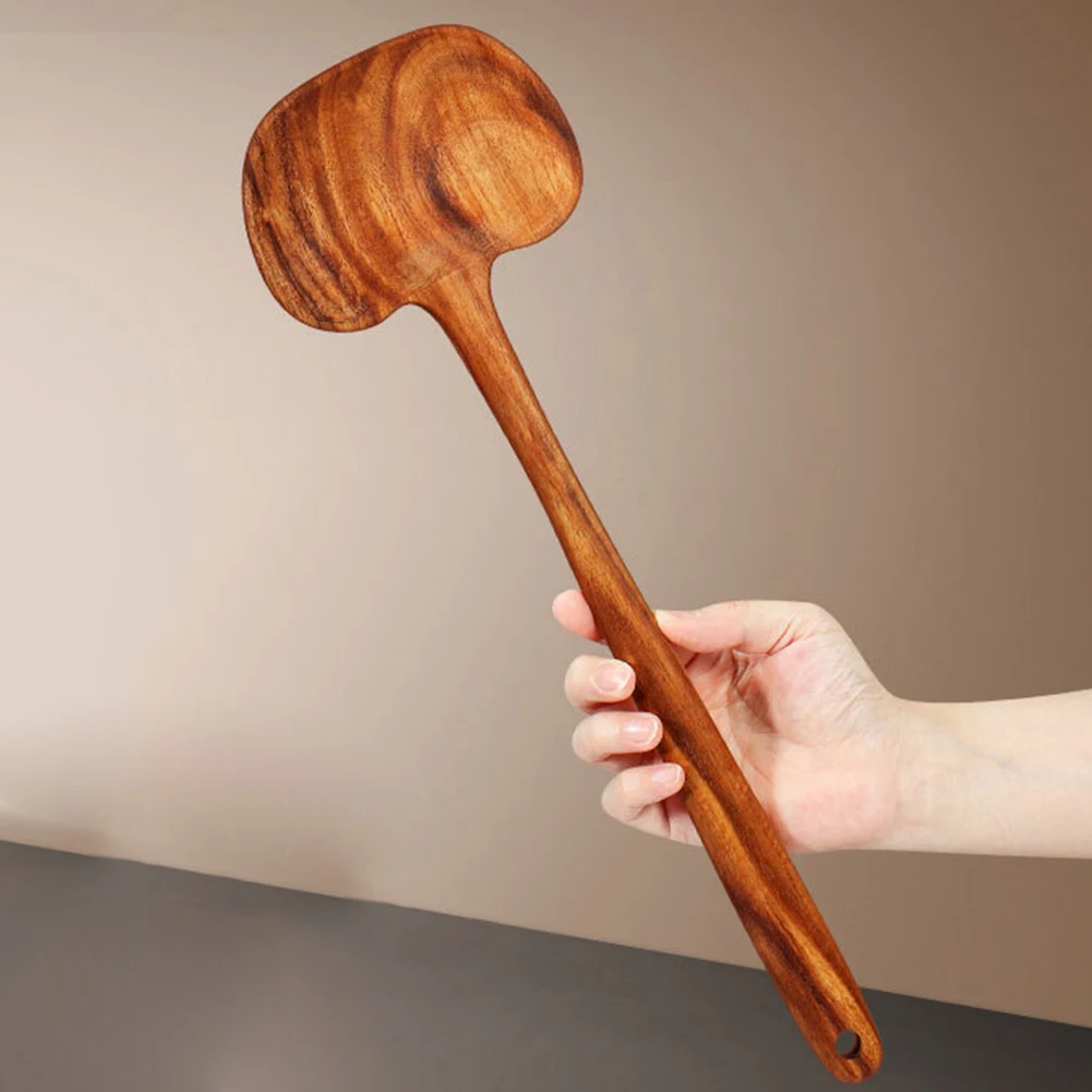 As Shown Acacia Wood Spatula Wooden Spatula For Cooking Natural Wood Utensils High Temperature Resistance Easy To Clean Design