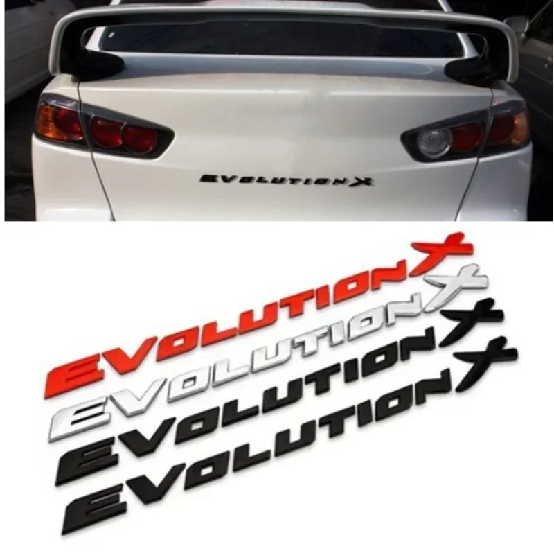 

3D ABS Evolution X письма пластиковые автомобильные наклейки для багажника эмблема значок автостайлинг стикер наклейка для Mitsubishi Lancer EVO