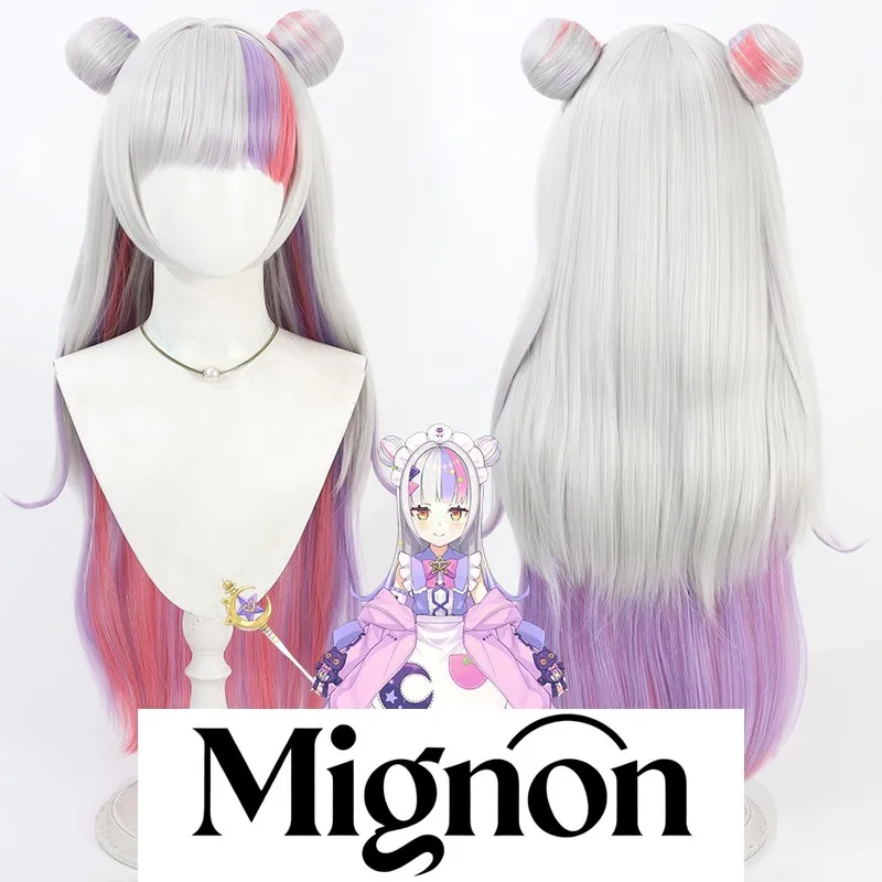 

Azur Lane Murasaki Shion парик для косплея, разноцветная кожа головы, подарок на Хэллоуин