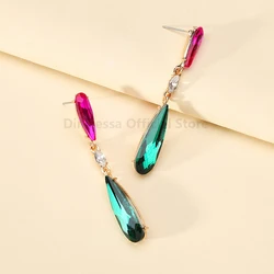 Luxury Shiny Teardrop Fashion Simplicity Dangle Drop Earrings For Women Temperament Elegant Holiday Party Jewelry Accessories
